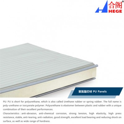 Insulated Steel Polyurethane(PU) Sandwich Panel