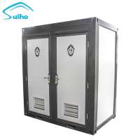 Prefabricated Double toilet position outdoor portable mobile toilet